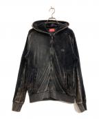 DIESELディーゼル）の古着「S-OCLOCK ジップパーカー」｜ブラック