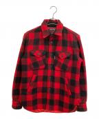 WOOLRICH×H.R.MARKETウールリッチ×ハリウッドランチマーケッド）の古着「バッファローチェックジャケット」｜レッド