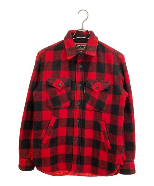 WOOLRICH（ウールリッチ）WOOLRICH (ウールリッチ) H.R.MARKET (ハリウッドランチマーケッド) バッファローチェックジャケット レッド サイズ:2の古着・服飾アイテム