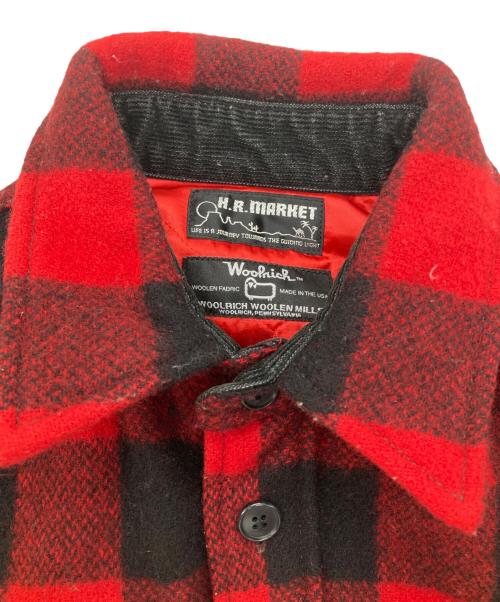 WOOLRICH（ウールリッチ）WOOLRICH (ウールリッチ) H.R.MARKET (ハリウッドランチマーケッド) バッファローチェックジャケット レッド サイズ:2の古着・服飾アイテム