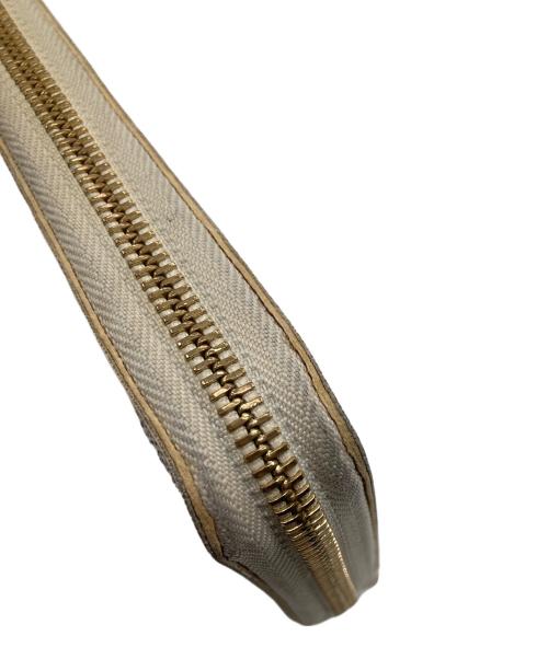 LOUIS VUITTON（ルイ ヴィトン）LOUIS VUITTON (ルイ ヴィトン) ラウンドファスナー財布 ベージュの古着・服飾アイテム