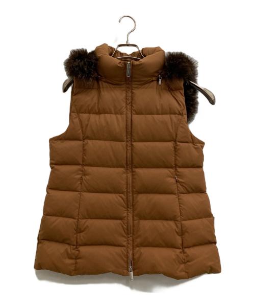 MACKINTOSH LONDON（マッキントッシュ ロンドン）MACKINTOSH LONDON (マッキントッシュ ロンドン) ダウンベスト ブラウン サイズ:40の古着・服飾アイテム