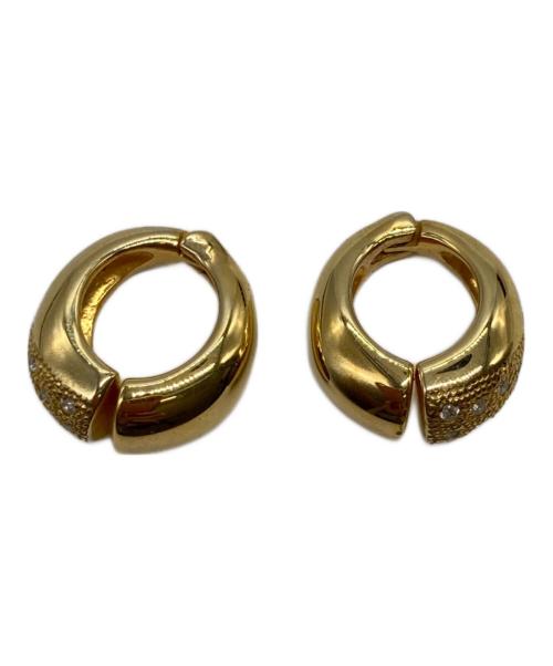 AYAMI jewelry（アヤミ ジュエリー）AYAMI jewelry (アヤミ ジュエリー) Marquise Pave Earrings ゴールドの古着・服飾アイテム