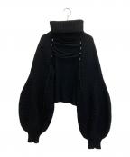 EMPORIO ARMANIエンポリオアルマーニ）の古着「ウールニット」｜ブラック