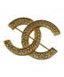 CHANEL（シャネル）の古着「ラインストーンブローチ」｜ゴールド