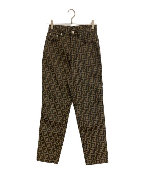 FENDI（フェンディ）FENDI (フェンディ) ズッカ柄パンツ ブラウン サイズ:29の古着・服飾アイテム