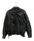 USEDユーズド）の古着「ラムレザージャケット」｜ブラック