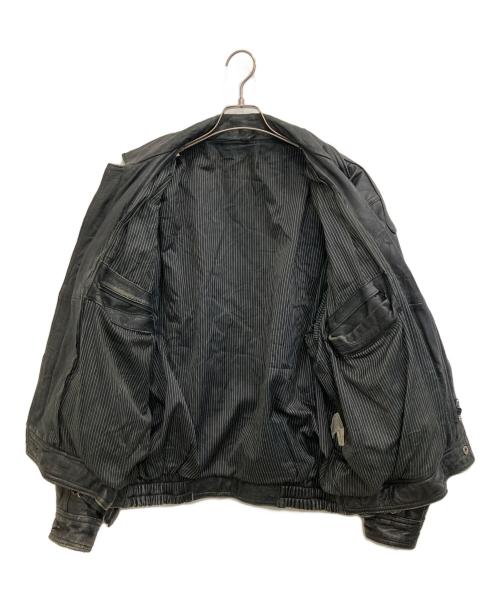 USED（ユーズド）USED (ユーズド) ラムレザージャケット ブラック サイズ:表記無しの古着・服飾アイテム