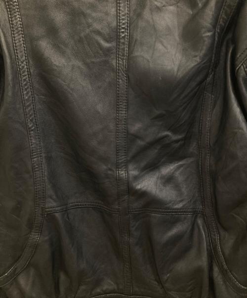 USED（ユーズド）USED (ユーズド) ラムレザージャケット ブラック サイズ:表記無しの古着・服飾アイテム