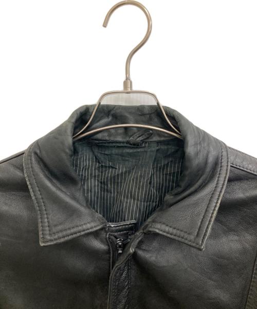 USED（ユーズド）USED (ユーズド) ラムレザージャケット ブラック サイズ:表記無しの古着・服飾アイテム