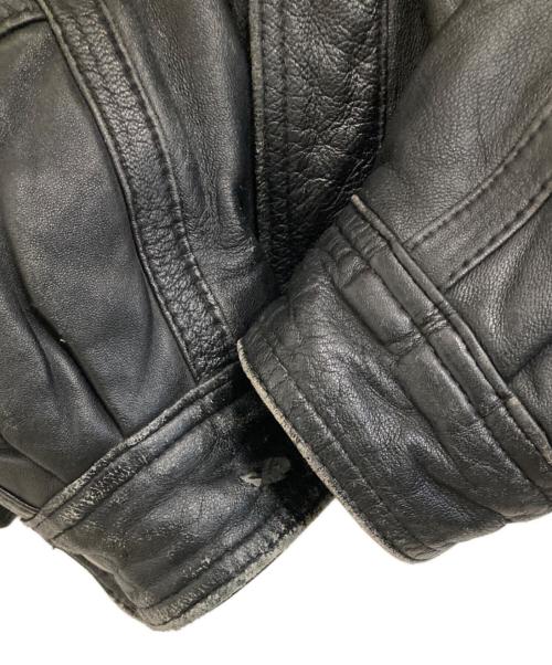 USED（ユーズド）USED (ユーズド) ラムレザージャケット ブラック サイズ:表記無しの古着・服飾アイテム