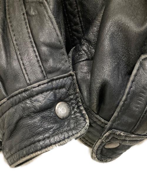 USED（ユーズド）USED (ユーズド) ラムレザージャケット ブラック サイズ:表記無しの古着・服飾アイテム