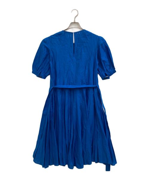 merlette（マーレット）Merlette (マーレット) インド綿フレアワンピース ベルテッド ブルー サイズ:XSの古着・服飾アイテム