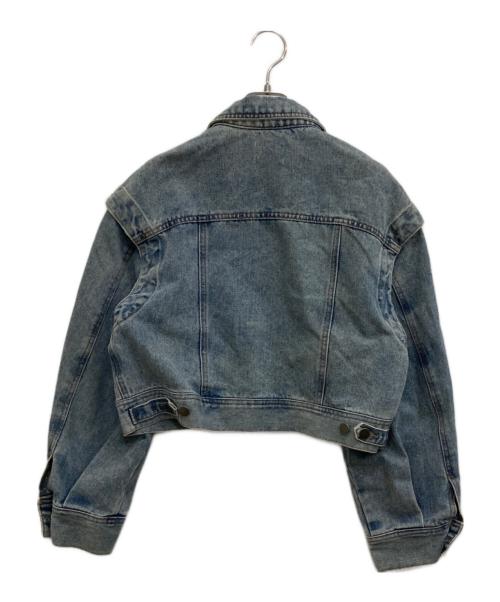 maison raview（メゾンレビュー）MAISON RAVIEW (メゾンレビュー) 2WAYショートデニムジャケット インディゴ サイズ:Fの古着・服飾アイテム