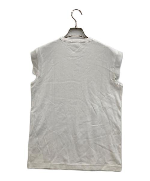 Chika Kisada（チカ キサダ）Chika Kisada (チカ キサダ) ノースリーブTシャツ ホワイト サイズ:1 未使用品の古着・服飾アイテム