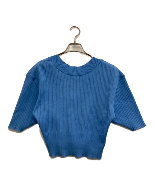 AKIRA NAKA（アキラナカ）AKIRA NAKA (アキラナカ) 半袖ニット スカイブルー サイズ:2の古着・服飾アイテム