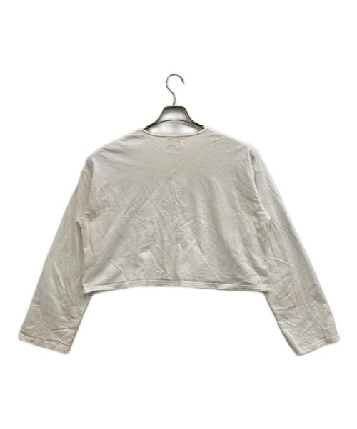 gajess（ガジェス）GAJESS (ガジェス) 長袖カットソー ホワイト サイズ:Fの古着・服飾アイテム