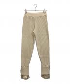 CHERIEシェリー）の古着「ウールニットパンツ」｜アイボリー