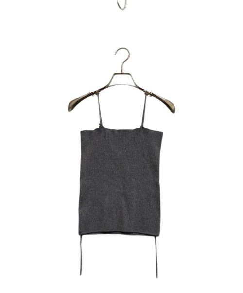 FRAY ID（フレイ アイディー）FRAY ID (フレイ アイディー) ベアキャミ&カーデアンサンブル グレー サイズ:Fの古着・服飾アイテム