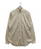 RALPH LAURENラルフローレン）の古着「シルクコットンボタンダウンシャツ」｜アイボリー