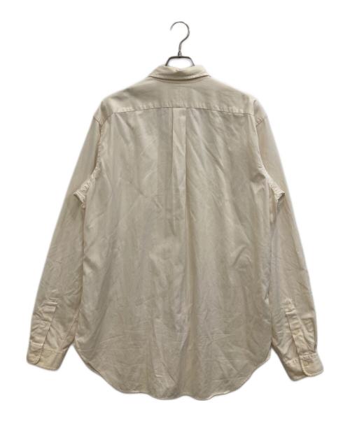 RALPH LAUREN（ラルフローレン）RALPH LAUREN (ラルフローレン) シルクコットンボタンダウンシャツ アイボリー サイズ:LTの古着・服飾アイテム