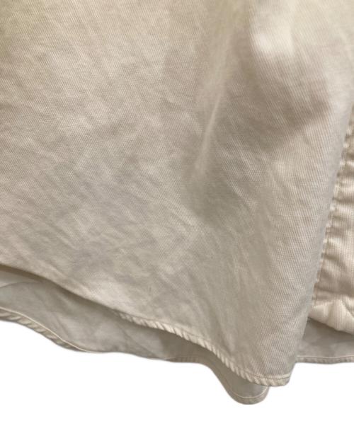 RALPH LAUREN（ラルフローレン）RALPH LAUREN (ラルフローレン) シルクコットンボタンダウンシャツ アイボリー サイズ:LTの古着・服飾アイテム