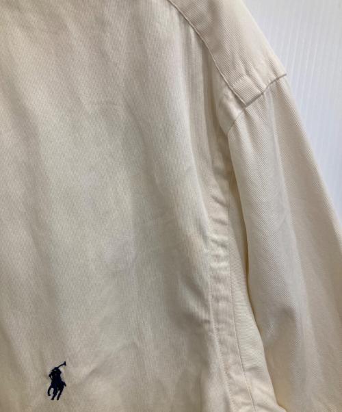 RALPH LAUREN（ラルフローレン）RALPH LAUREN (ラルフローレン) シルクコットンボタンダウンシャツ アイボリー サイズ:LTの古着・服飾アイテム