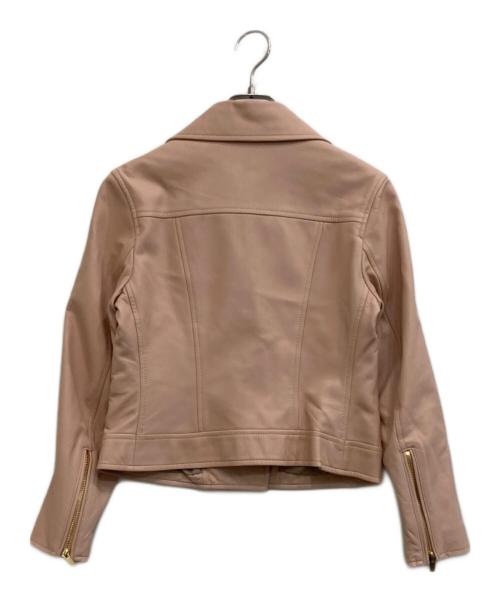 EPOCA（エポカ）EPOCA (エポカ) ライダースジャケット ピンク サイズ:40の古着・服飾アイテム