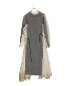 sacaiサカイ）の古着「Wool Knit Dress」｜グレー
