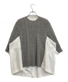 sacai（サカイ）の古着「ウールニット」｜グレー