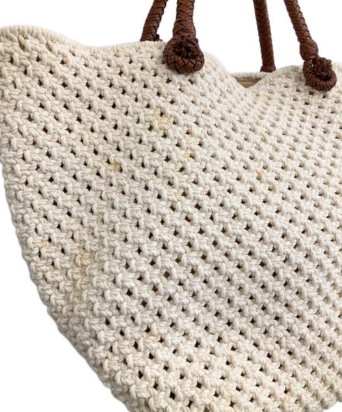 RALPH LAUREN（ラルフローレン）RALPH LAUREN (ラルフローレン) ハンドバッグ ホワイトの古着・服飾アイテム