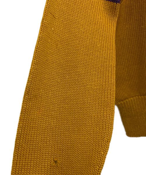 USED（ユーズド）USED (ユーズド) Vネックニット ブラウン サイズ:記載無しの古着・服飾アイテム