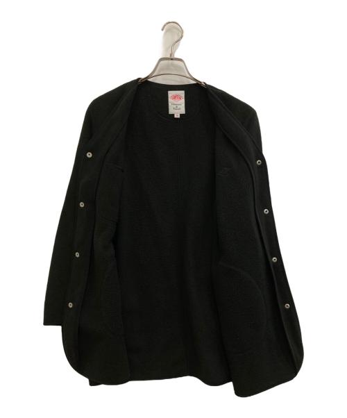 DANTON（ダントン）DANTON (ダントン) ノーカラーフリースジャケット ブラック サイズ:36の古着・服飾アイテム