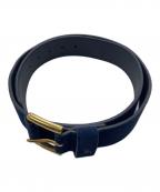 POLO RALPH LAURENポロ・ラルフローレン）の古着「スエードレザーベルト」｜ネイビー