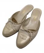 CHANELシャネル）の古着「ミュール」｜アイボリー