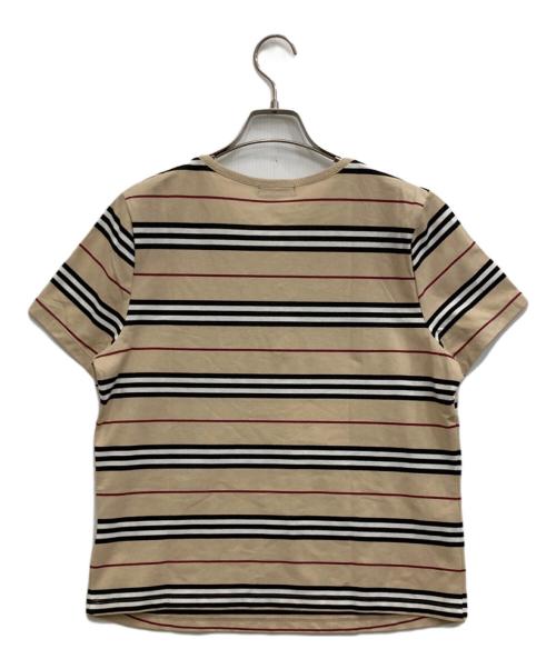 BURBERRY LONDON（バーバリーロンドン）BURBERRY LONDON (バーバリーロンドン) ボーダーカットソー ベージュ サイズ:Fの古着・服飾アイテム