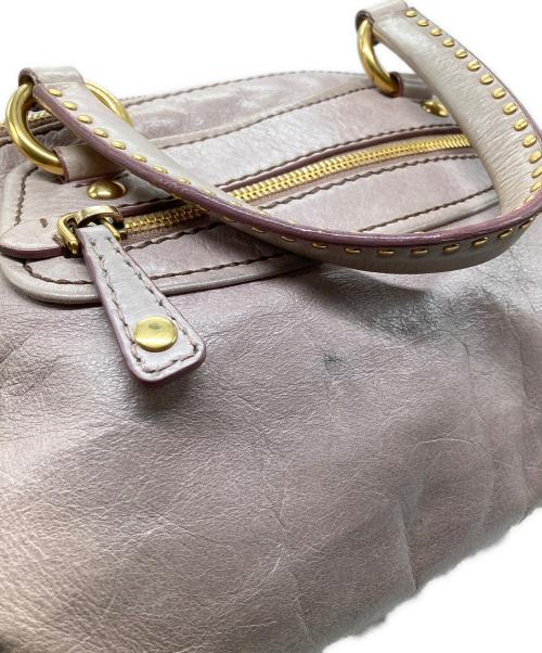 MIU MIU（ミュウミュウ）MIU MIU (ミュウミュウ) ハートチャーム2WAYバッグ ピンクの古着・服飾アイテム