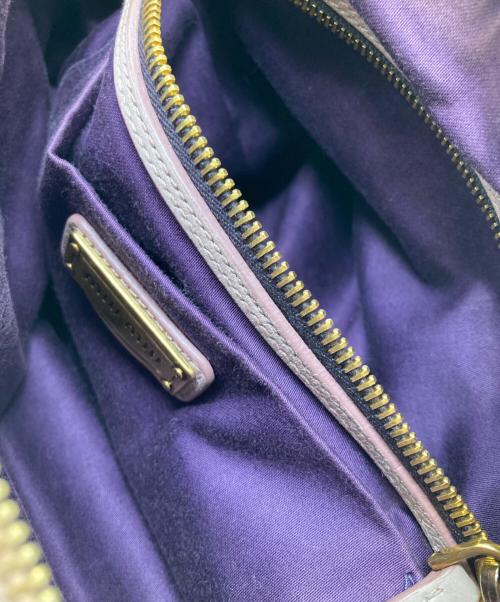 MIU MIU（ミュウミュウ）MIU MIU (ミュウミュウ) ハートチャーム2WAYバッグ ピンクの古着・服飾アイテム