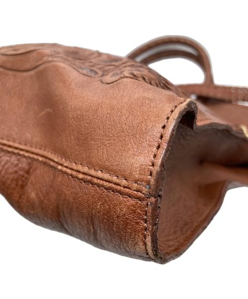 Carving Tribes（カービングトライブス）CARVING TRIBES (カービングトライブス) 2WAYショルダーバッグ ブラウンの古着・服飾アイテム