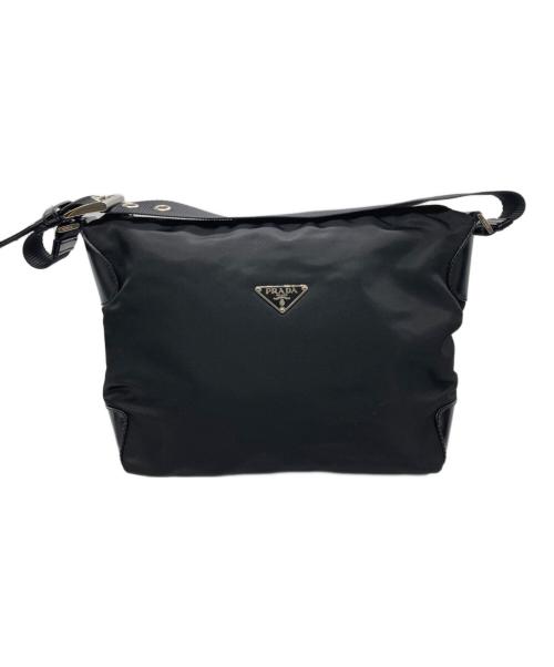 PRADA（プラダ）PRADA (プラダ) ナイロンハンドバッグ ブラックの古着・服飾アイテム