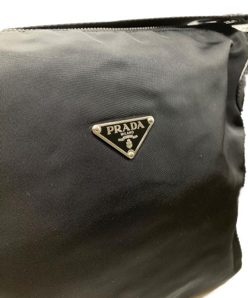PRADA（プラダ）PRADA (プラダ) ナイロンハンドバッグ ブラックの古着・服飾アイテム