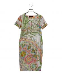 LEONARD（レオナール）の古着「半袖ワンピース」｜ホワイト