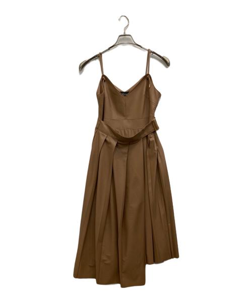 Diagram（ダイアグラム）Diagram (ダイアグラム) エコレザーワンピース ブラウン サイズ:36の古着・服飾アイテム