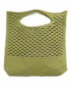 GOOD GOODS ISSEY MIYAKEグッドグッズ イッセイミヤケ）の古着「MOKKOハンドバッグ」｜黄緑