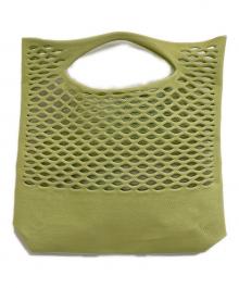 GOOD GOODS ISSEY MIYAKE（グッドグッズ イッセイミヤケ）の古着「MOKKOハンドバッグ」｜黄緑
