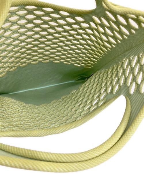 GOOD GOODS ISSEY MIYAKE（グッドグッズ イッセイミヤケ）GOOD GOODS ISSEY MIYAKE (グッドグッズ イッセイミヤケ) MOKKOハンドバッグ 黄緑の古着・服飾アイテム