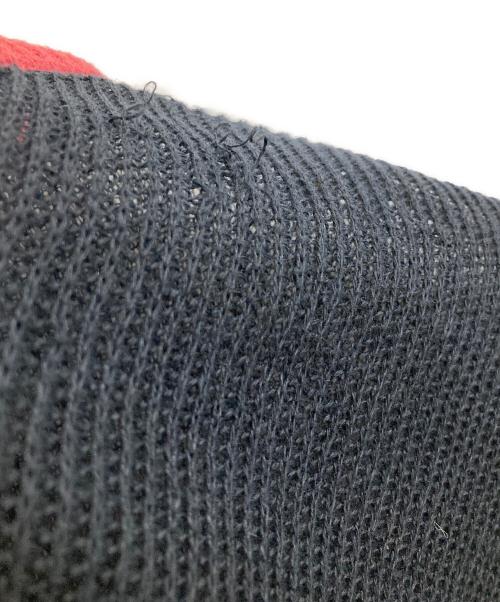 COMME des GARCONS HOMME（コムデギャルソン オム）COMME des GARCONS HOMME (コムデギャルソン オム) 麻Vネックニット ブラック サイズ:-の古着・服飾アイテム