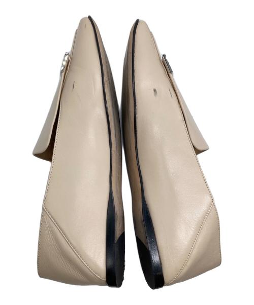 sergio rossi（セルジオロッシ）sergio rossi (セルジオロッシ) フラットパンプス アイボリー サイズ:36の古着・服飾アイテム