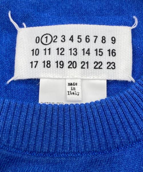 Maison Martin Margiela（メゾンマルタンマルジェラ）Maison Martin Margiela (メゾンマルタンマルジェラ) ノースリーブニット ブルー サイズ:ＸＳの古着・服飾アイテム