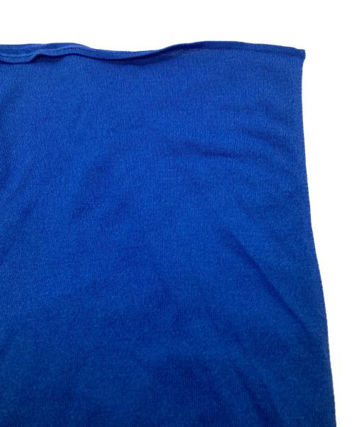 Maison Martin Margiela（メゾンマルタンマルジェラ）Maison Martin Margiela (メゾンマルタンマルジェラ) ノースリーブニット ブルー サイズ:ＸＳの古着・服飾アイテム